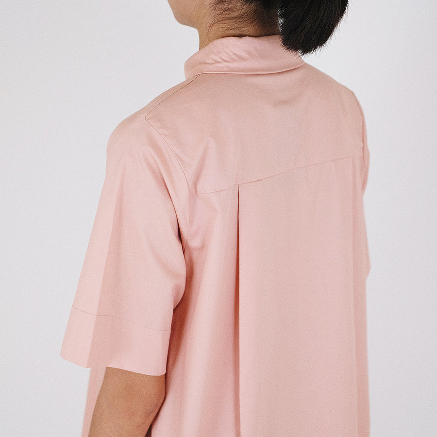 Women Shirt Dress - Dusty Pink - SW2210538A