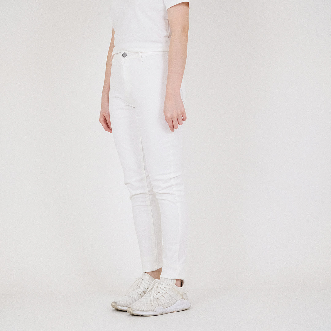 Women Stretch Jeggings - Off White - SW2210543A