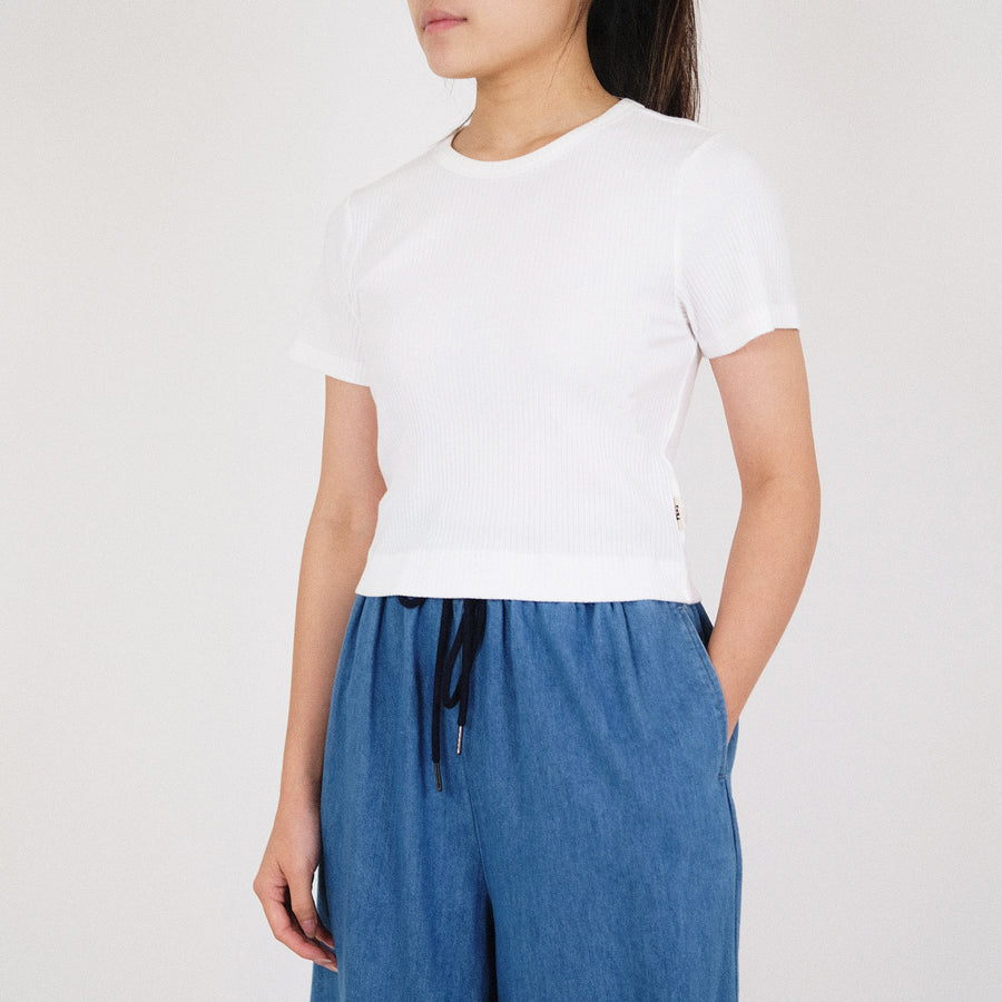 Women Cropped Rib Top - SW2210588