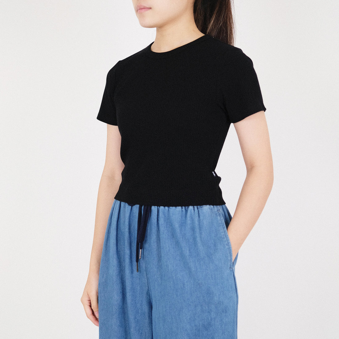 Women Cropped Rib Top - SW2210588