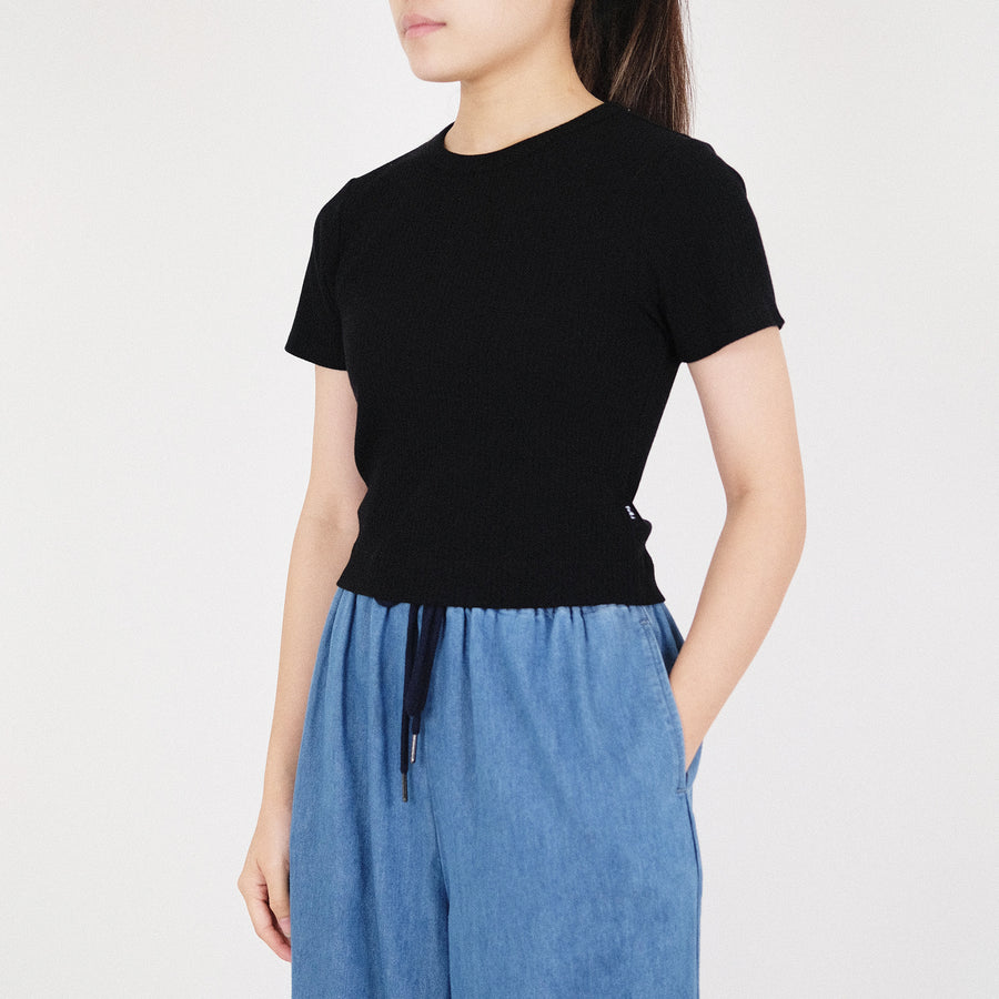 Women Cropped Rib Top - SW2210588