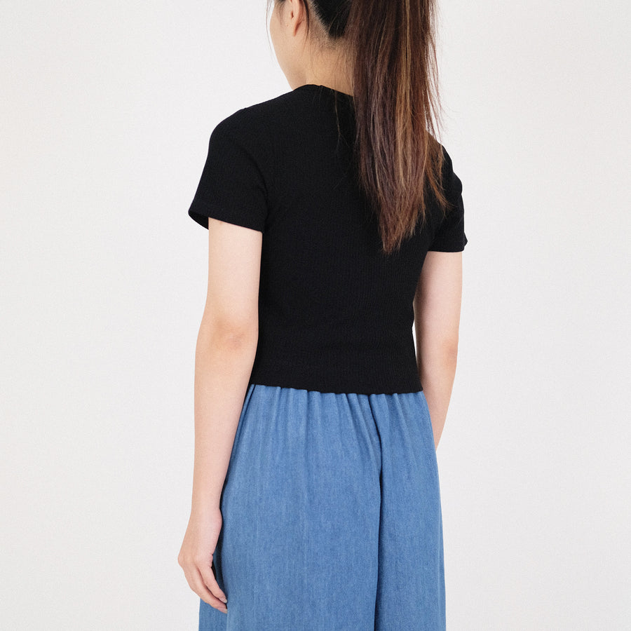 Women Cropped Rib Top - SW2210588