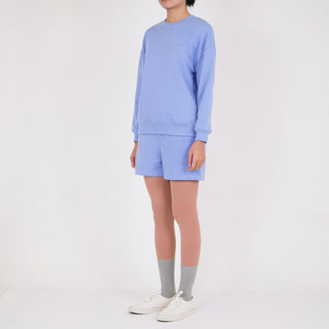 Women Oversized Sweatshirt - Blue - SW2210590C