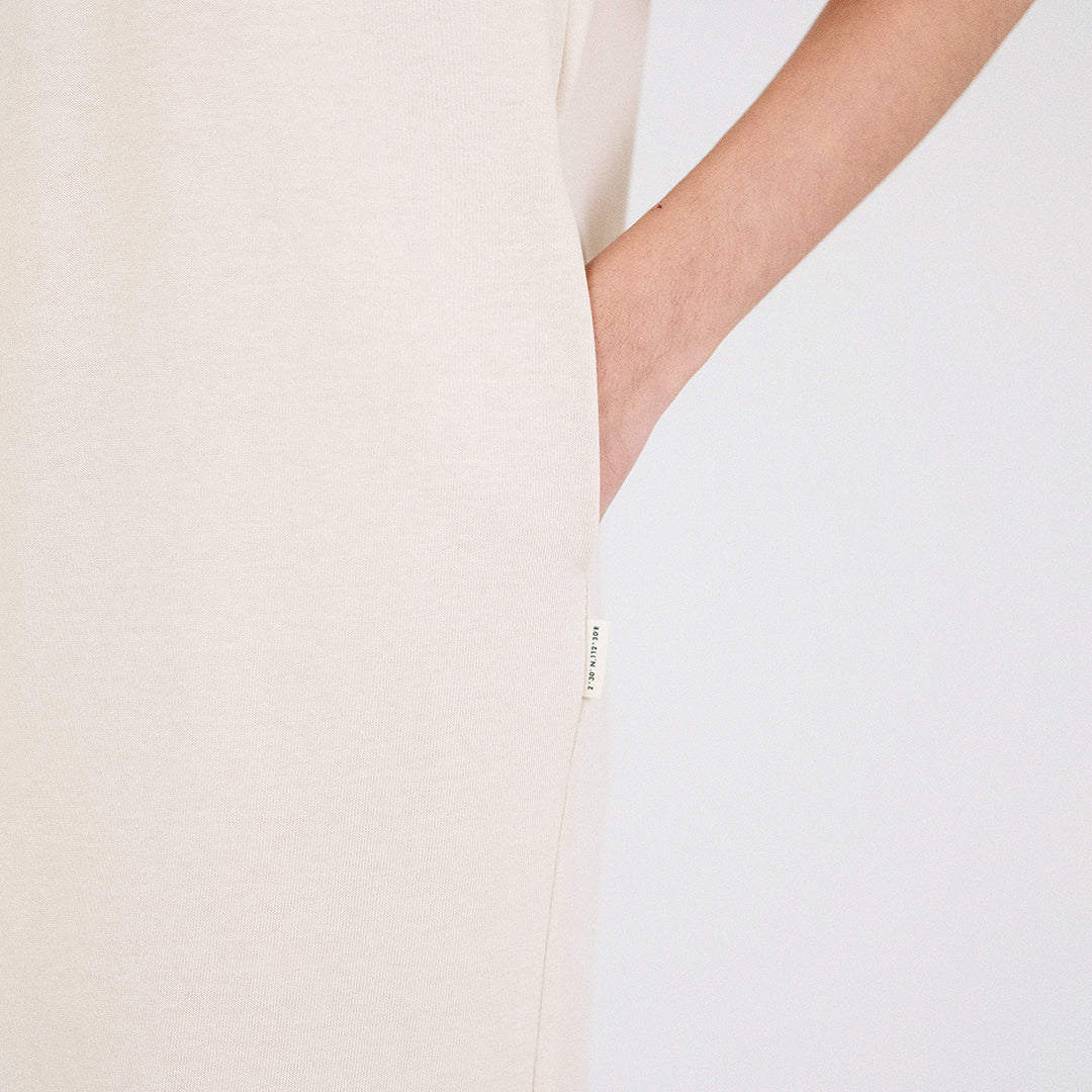 Women Oversized T-shirt Dress
 - Sand - SW2211555A