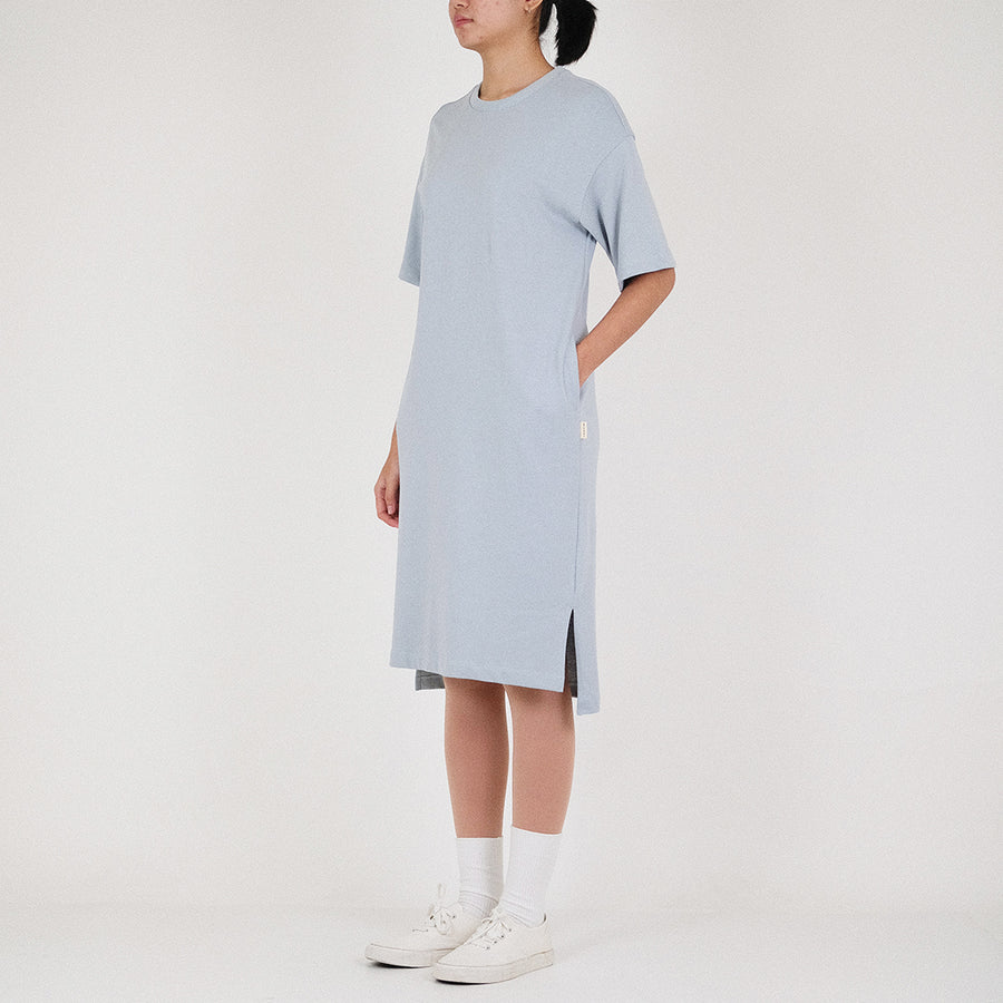 Women Oversized T-shirt Dress
 - Sage - SW2211555B