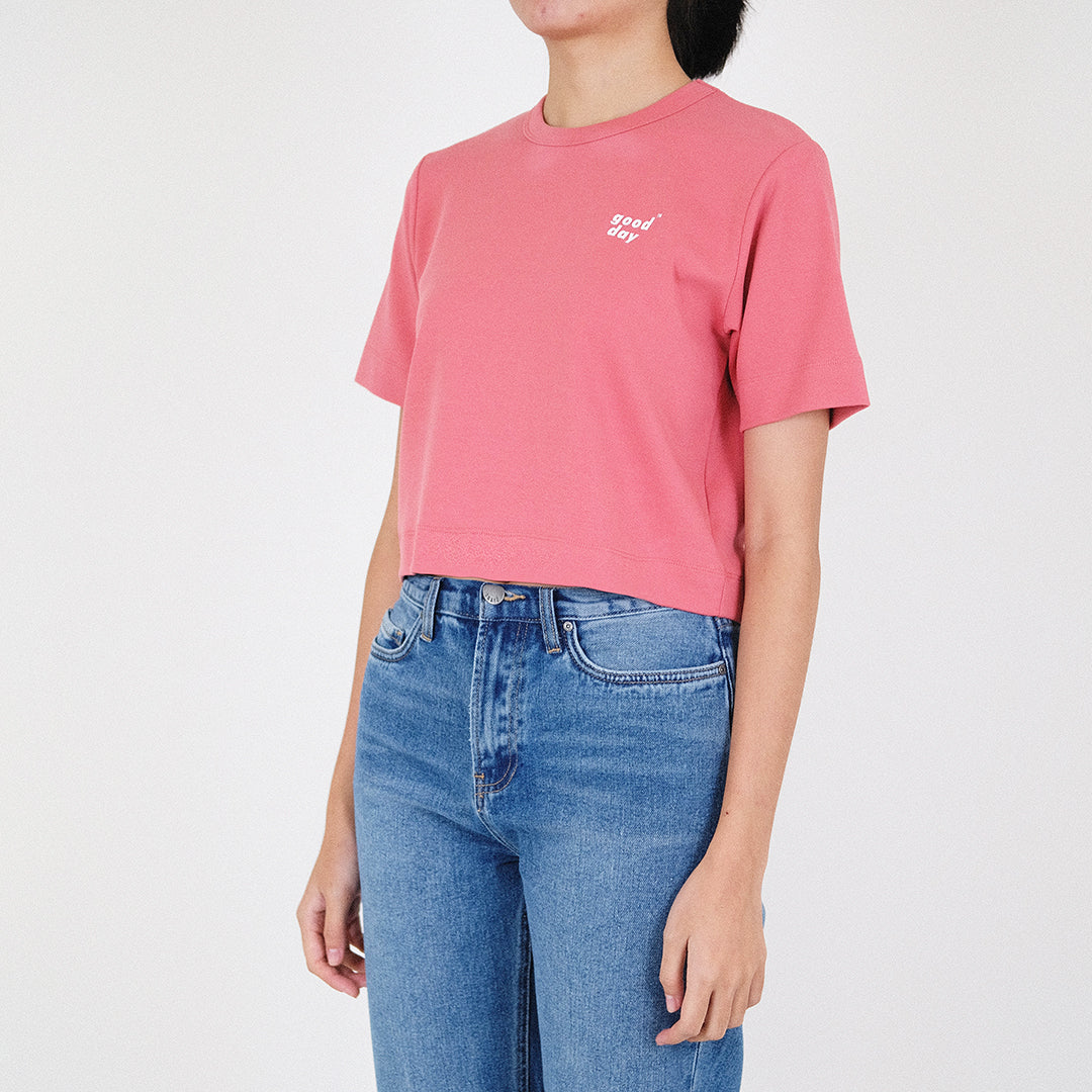 Women Cropped Top - Dark Pink - SW2211558C