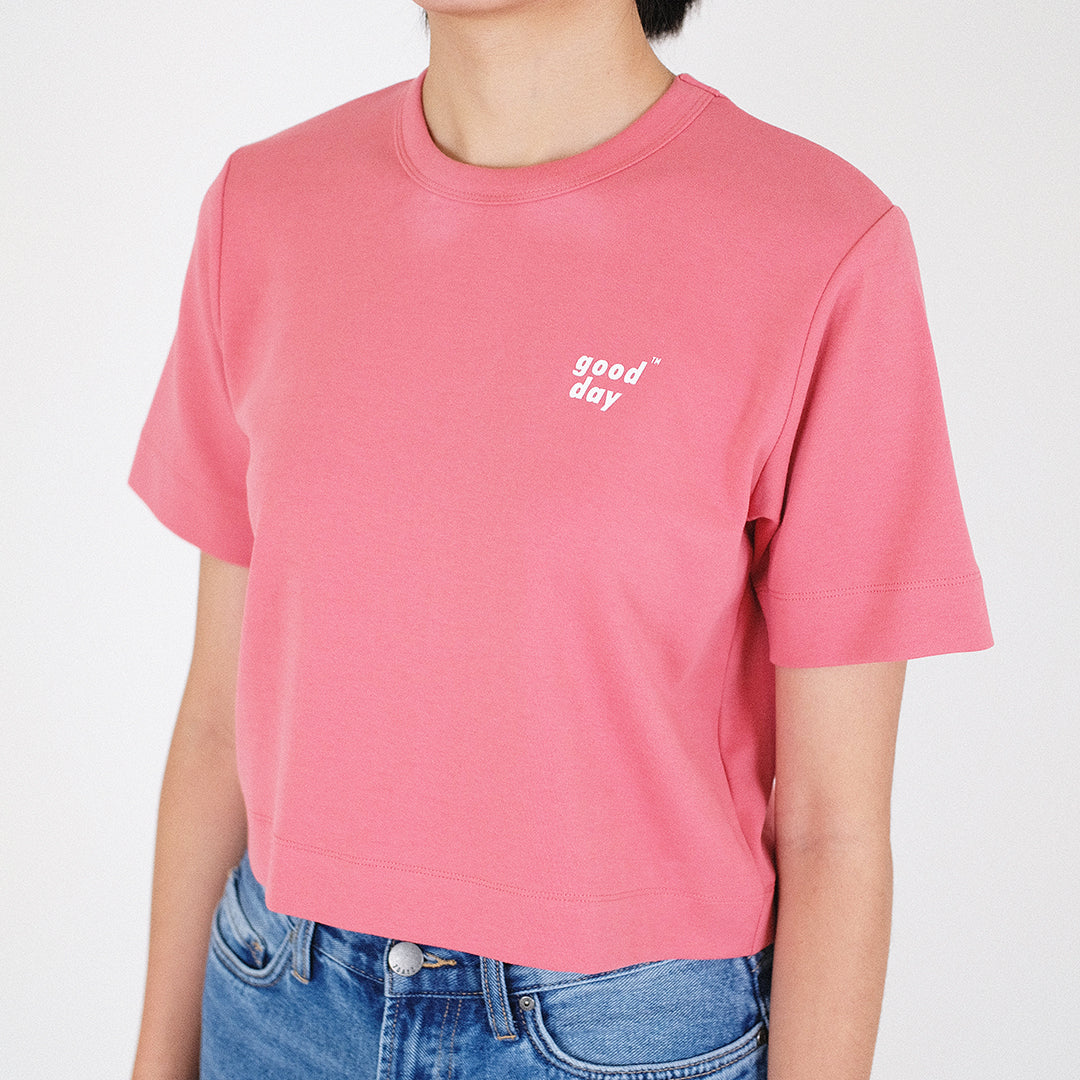 Women Cropped Top - Dark Pink - SW2211558C