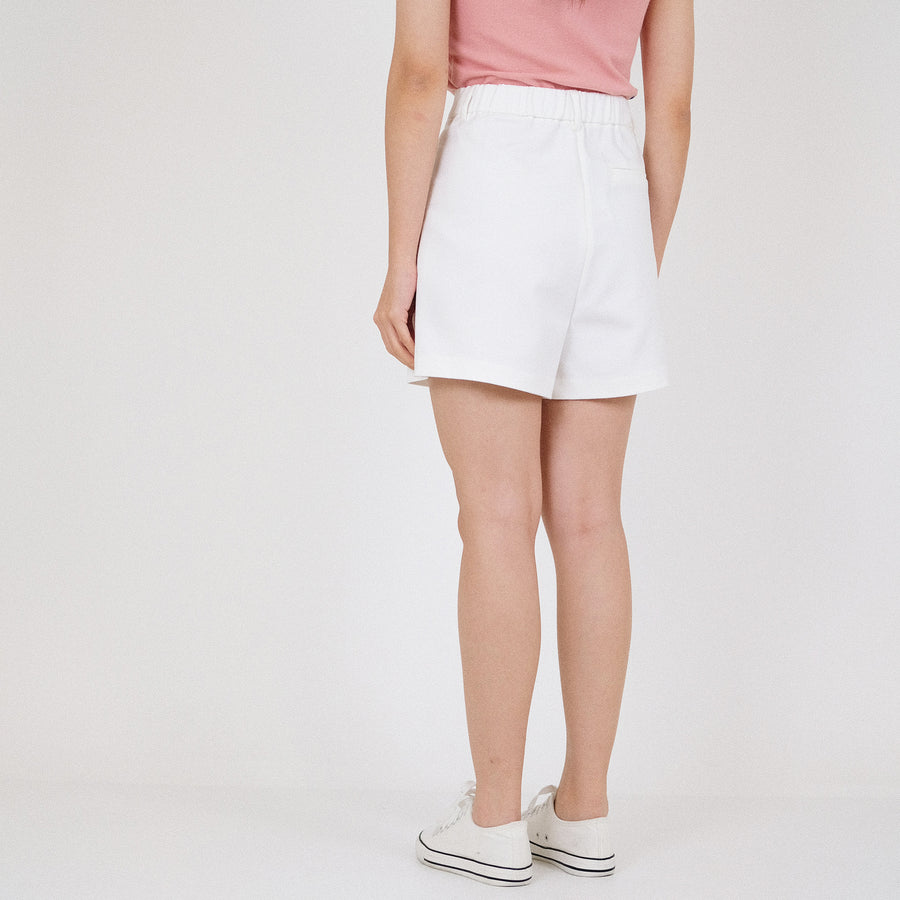 Women Elastic Waist Stretch Shorts - SW2211566
