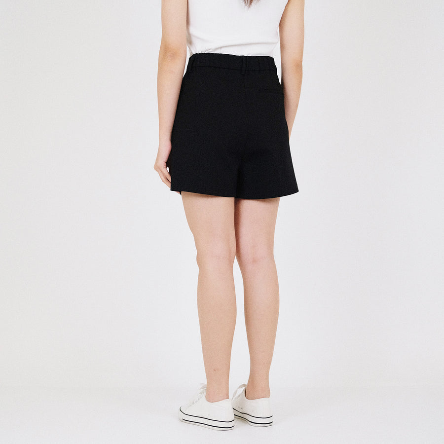 Women Elastic Waist Stretch Shorts - SW2211566