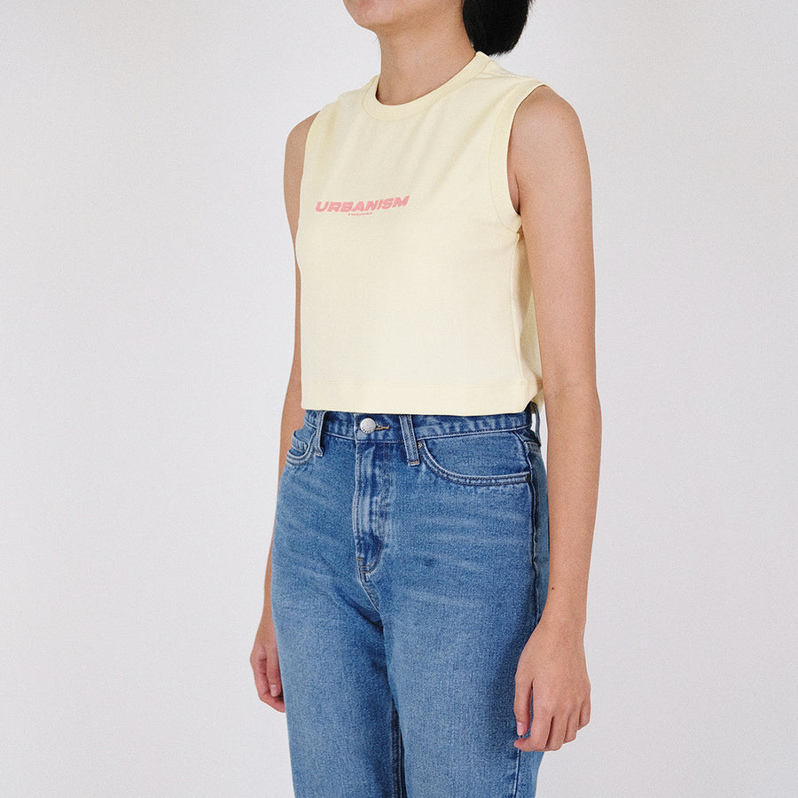 Women Tank Top - Light Yellow - SW2212571A