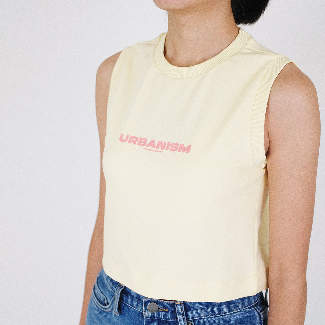 Women Tank Top - Light Yellow - SW2212571A