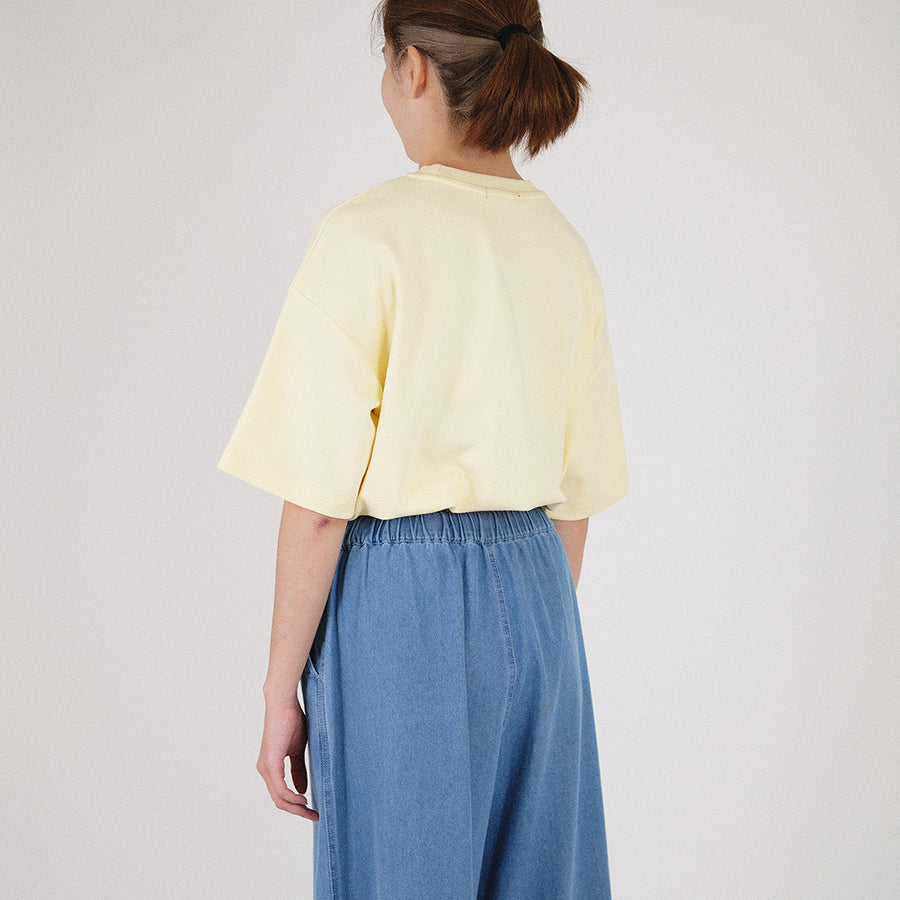 Women Cropped Top - Light Yellow - SW2212572A