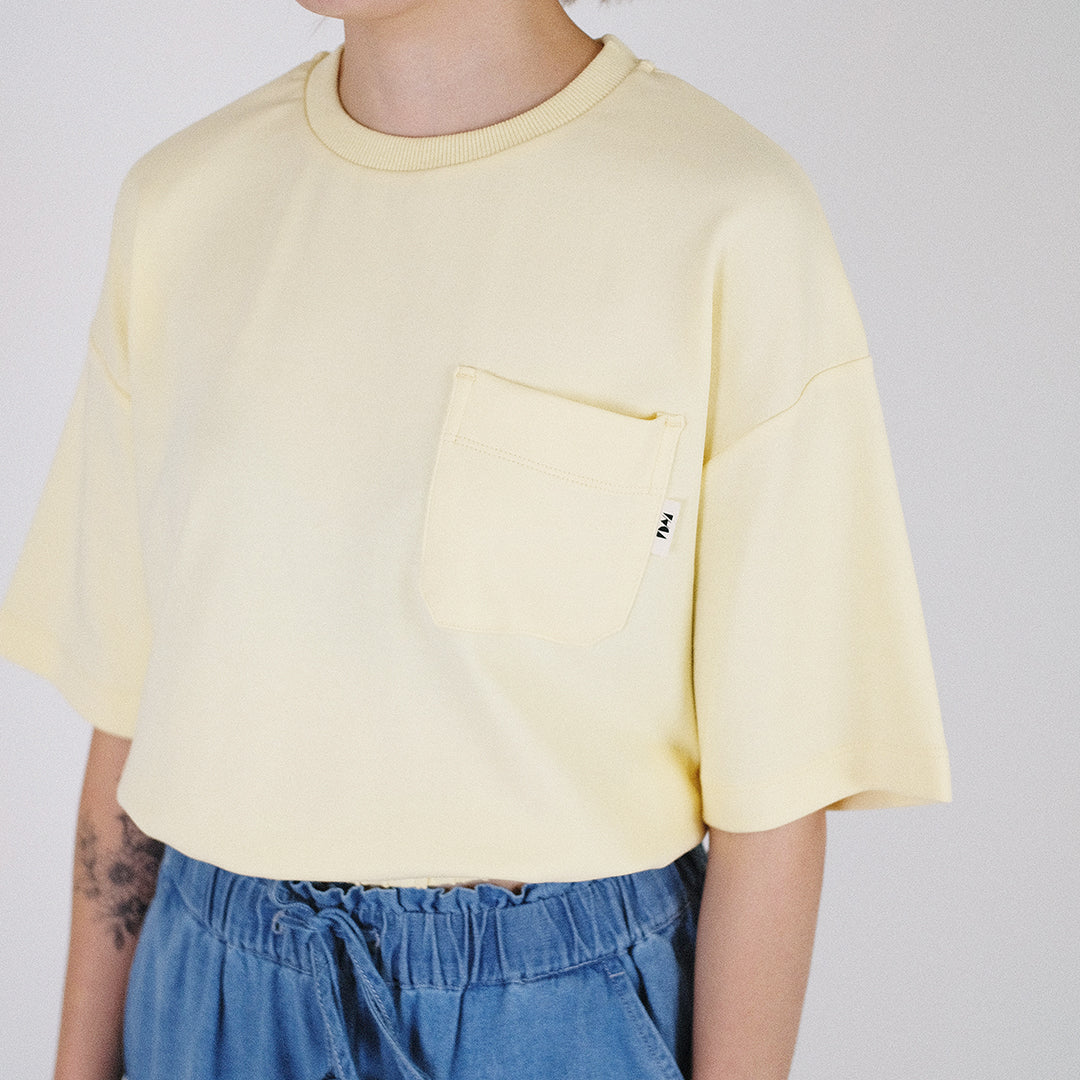 Women Cropped Top - Light Yellow - SW2212572A