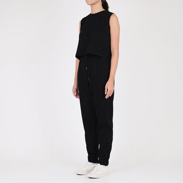 Women Pique Sweatpants - Black - SW2212585B