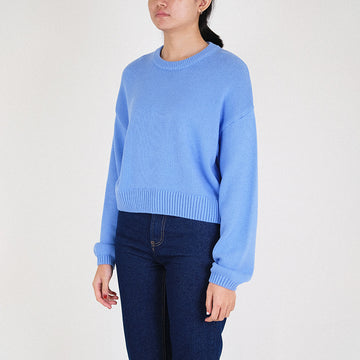 Women Cropped Sweater - Violet - SW2301007B