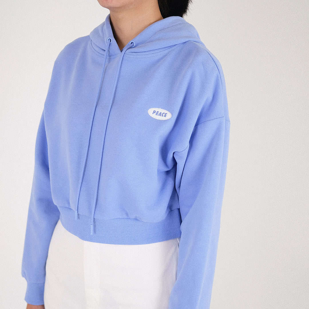 Women Cropped Hoodie - Violet - SW2301008B