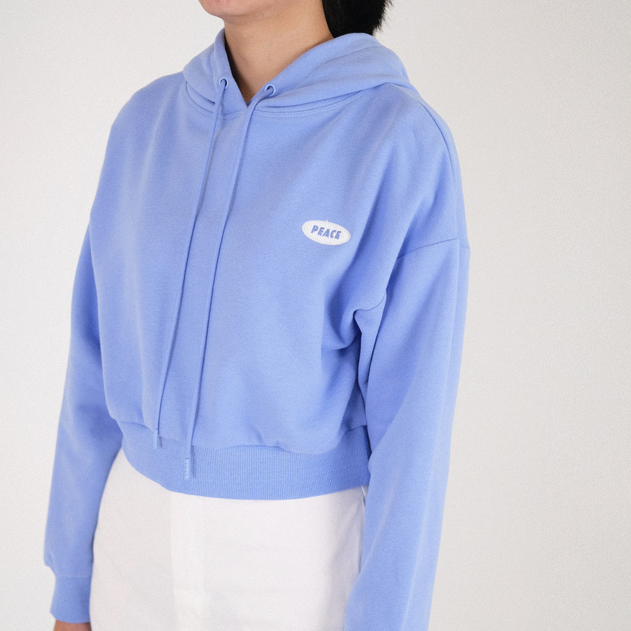 Women Cropped Hoodie - Violet - SW2301008B