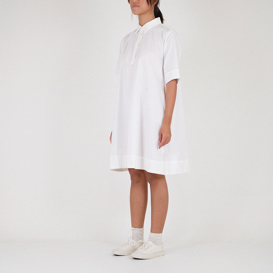 Women Shirt Dress - Off White - SW2301012A