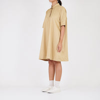 Women Shirt Dress - Khaki - SW2301012B