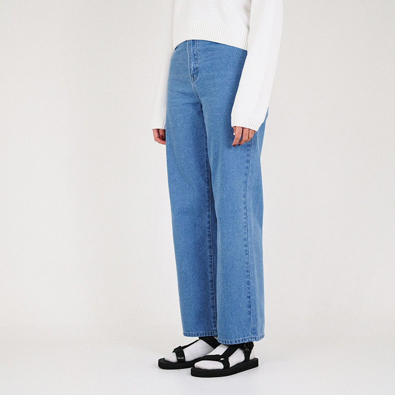 Women High Waisted Jeans - Light Blue - SW2301024A