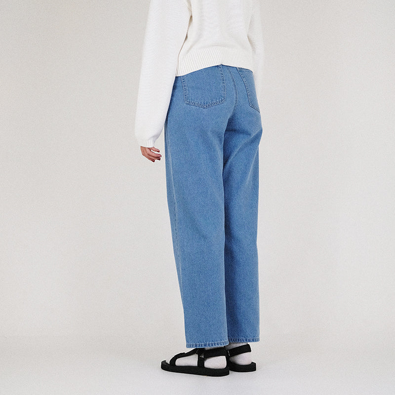Women High Waisted Jeans - Light Blue - SW2301024A