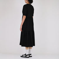 Women Tiered Dress - Black - SW2302039B