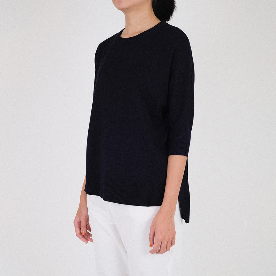 Women Batwing Sweater
 - Navy - SW2303043D