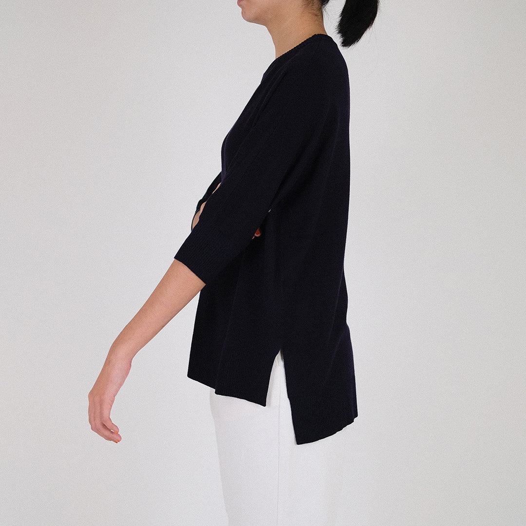 Women Batwing Sweater
 - Navy - SW2303043D