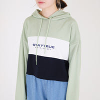 Women Contrast Sweatshirt - Mint - SW2303044B