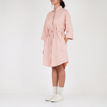 Women Oversized Shirt Dress
 - Light Pink - SW2303046A