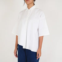Women Oversized Shirt - Off White - SW2303047A